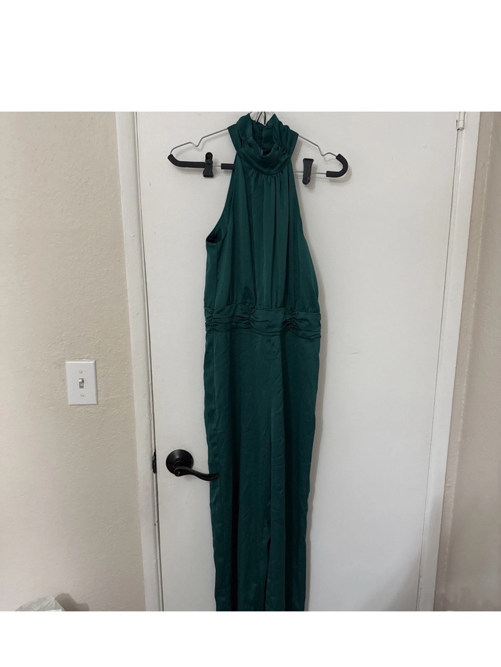 Women’s Green H&M Halter Maxi jumpsuit Size 4